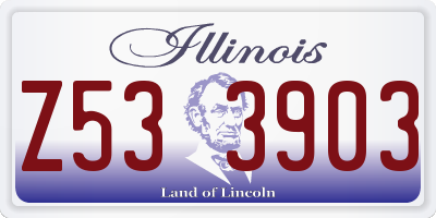 IL license plate Z533903