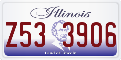 IL license plate Z533906