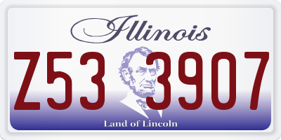 IL license plate Z533907