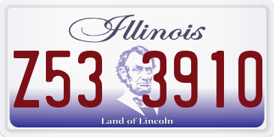 IL license plate Z533910