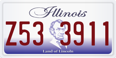 IL license plate Z533911
