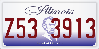 IL license plate Z533913