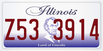 IL license plate Z533914