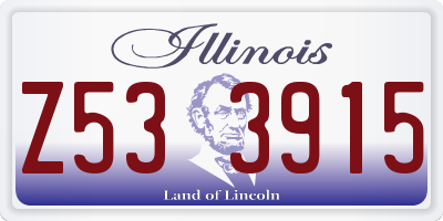IL license plate Z533915