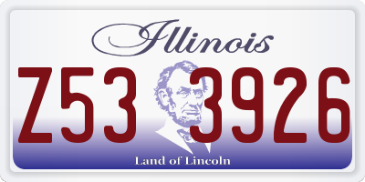 IL license plate Z533926