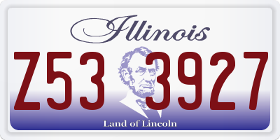 IL license plate Z533927