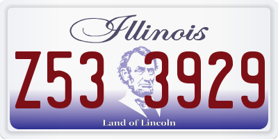 IL license plate Z533929