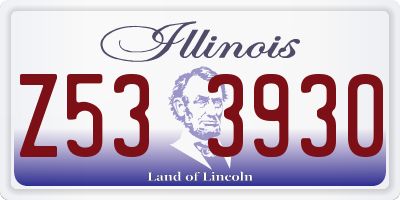 IL license plate Z533930