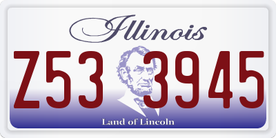 IL license plate Z533945
