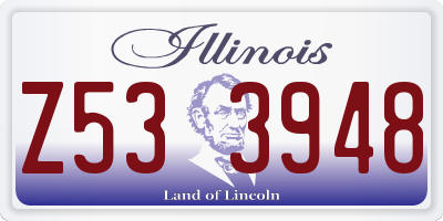 IL license plate Z533948