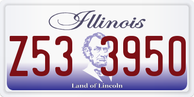 IL license plate Z533950