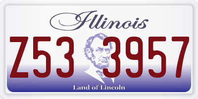 IL license plate Z533957
