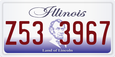IL license plate Z533967