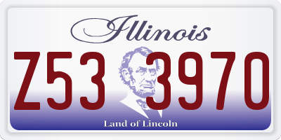 IL license plate Z533970