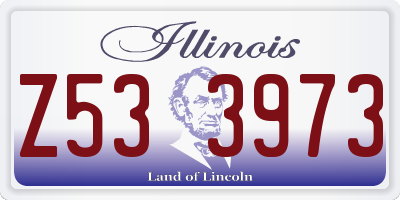 IL license plate Z533973