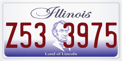 IL license plate Z533975