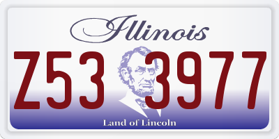 IL license plate Z533977