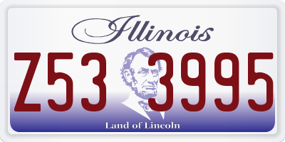 IL license plate Z533995