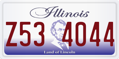 IL license plate Z534044