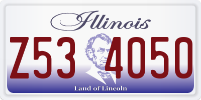 IL license plate Z534050
