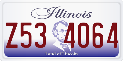 IL license plate Z534064