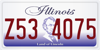 IL license plate Z534075