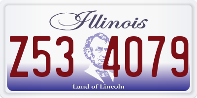 IL license plate Z534079