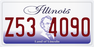 IL license plate Z534090