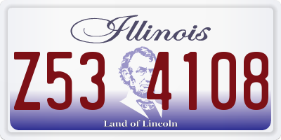 IL license plate Z534108