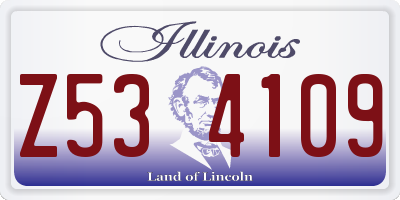 IL license plate Z534109