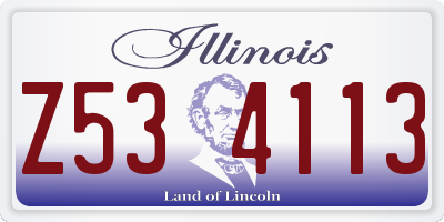 IL license plate Z534113