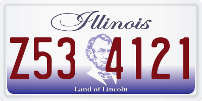 IL license plate Z534121