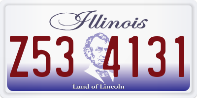IL license plate Z534131