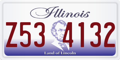 IL license plate Z534132