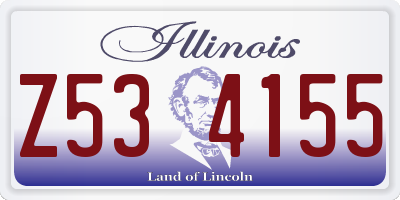 IL license plate Z534155