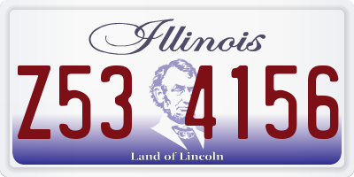 IL license plate Z534156