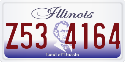 IL license plate Z534164