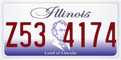 IL license plate Z534174