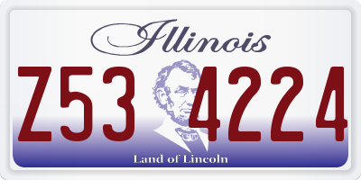 IL license plate Z534224