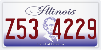 IL license plate Z534229