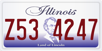 IL license plate Z534247