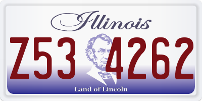 IL license plate Z534262
