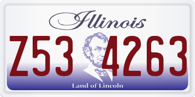 IL license plate Z534263