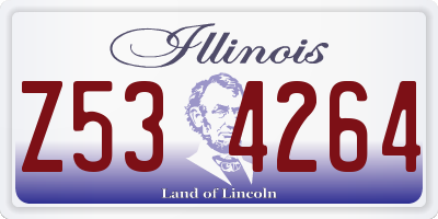 IL license plate Z534264