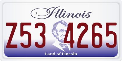 IL license plate Z534265