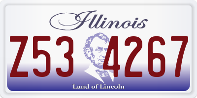IL license plate Z534267