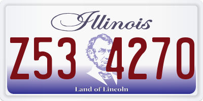 IL license plate Z534270