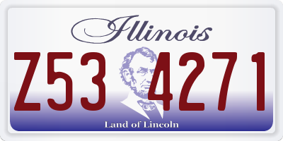 IL license plate Z534271