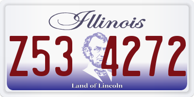 IL license plate Z534272