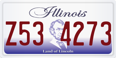 IL license plate Z534273